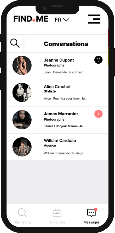 Messages Page