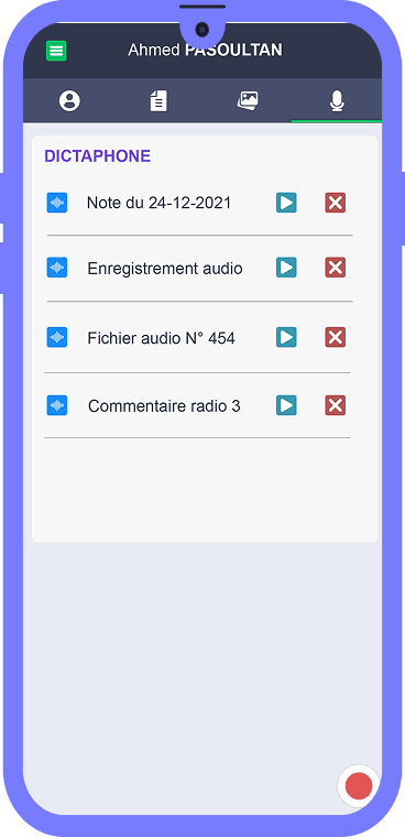 Dictaphone Page