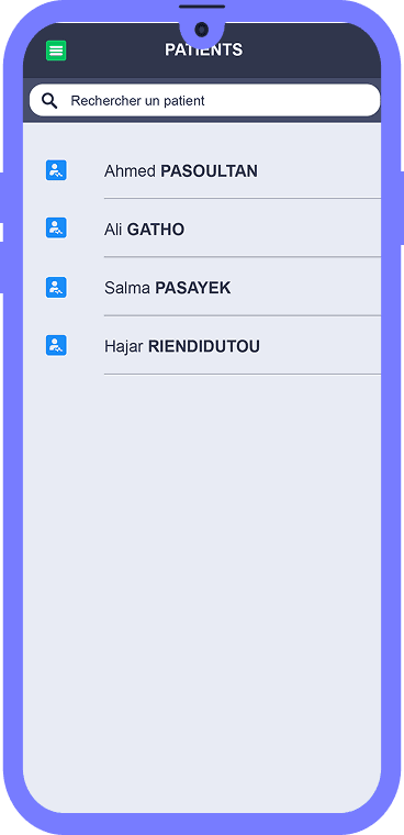List of Patients Page