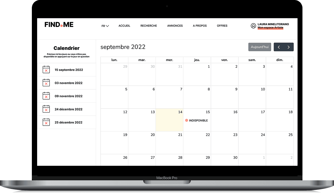 Calendar Page